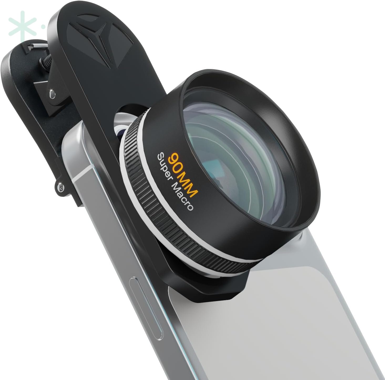 90mm Professional Macro Lens for Smartphones — Aluminum Build, Universal Clip